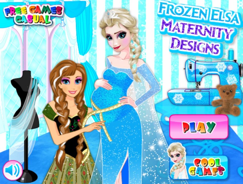 pregnant and giving birth frozen game group